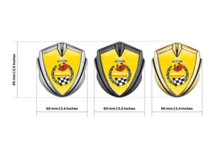 Fiat Abarth Metal Domed Emblem Durable Stylish Shape